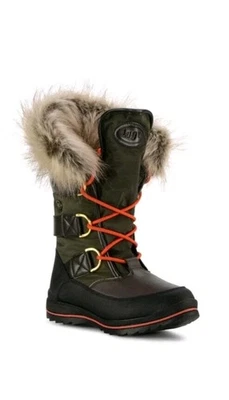 Lugz женщин тундра сложить вниз водонепроницаемый зимние ботинки коричневый/оливковый размер 10 / 42  - Изображение 1 из 4