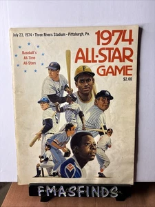 Z10 1974 MLB ALL STAR Baseball Game Program Not Scored Pittsburgh Pa - Picture 1 of 6