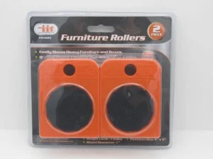 "Rodillos para muebles 2 piezas - ITT #91625 - Tamaño de plataforma: 4"" x 3" - Imagen 1 de 1