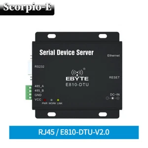 RS485 RS232 to Ethernet RJ45 Serial Port Server TCP UDP Full Duplex Modbus RTU - Picture 1 of 11