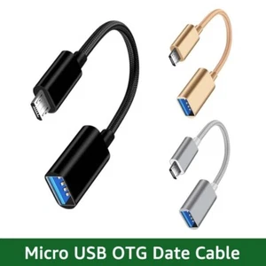 Micro USB OTG Adapter Micro USB Male To USB 2.0 Female Cable Adapter For Samsung - Picture 1 of 9