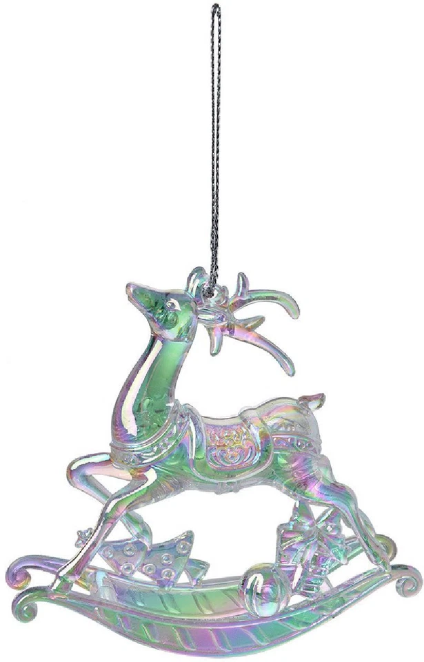 Clayre & Eef 65604 Dekoration Hänger Rentier Regenbogen 11x3x10 cm - Bild 1 von 1