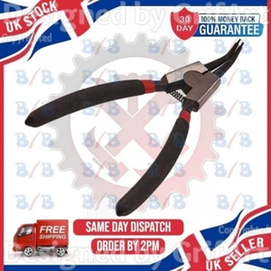 BENT NOSE TIP CIRCLIP PLIERS SPRING CLIP TOOL NOSES EXTERNAL SIR C R PIN TOOL - Picture 1 of 4