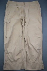 Women's Jones New York Signature Ripstop Cargo Capri Pants Brown Sz 12P (32x22) - Picture 1 of 9