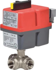 3/2-Wege-Kugelhahn mit Stellantrieb EKH-3-F05-V14-24/240V-AC/DC-MSV-G2i-L - Bild 1 von 1