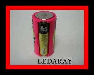 ADAPTADOR CONVERTIDOR 4 PILAS AAA EN PILA C LR14 - Imagen 1 de 7