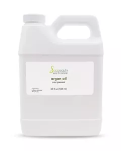 Argan Oil Moroccan Refined 100% Pure & Natural Cold Pressed 32 fl oz - Picture 1 of 6