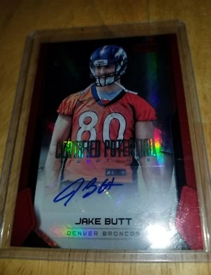 2017 PANINI CERTIFIED JAKE BUTT CERTIFIED POTENTIAL SIGNATURES MIRROR RED 50/75 - Image 1 of 4