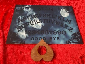 Wooden Ouija Board Game & Planchette Instructions - Picture 1 of 5