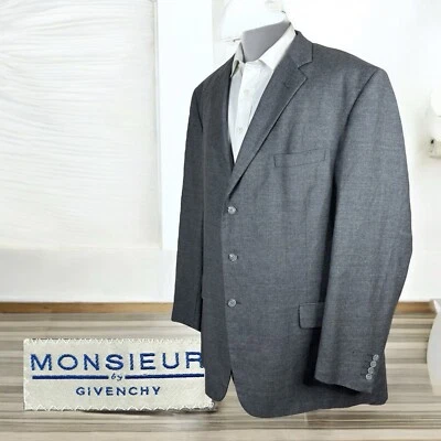 Blazer Monsieur by Givenchy para hombre 52L franela gris Foto 1 de 4