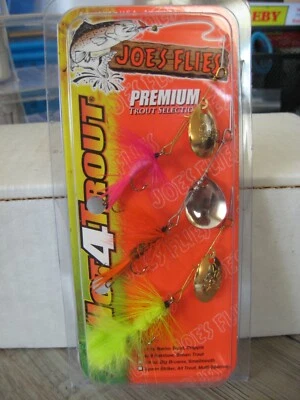 Joe's Flies Premium Trucha Hot4Trout Paquete de 3 GRP 16 Selección Cebos Spinner Talla 8 Foto 1 de 4