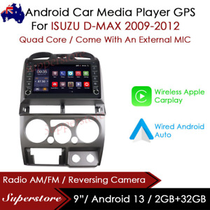 9” CarPlay Auto Android 13 Car Stereo GPS Head Unit For ISUZU D-MAX 2009-2012