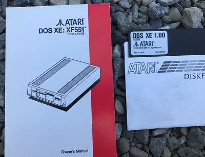 Atari OWNERS MANUAL for XF551 Disk Drive w/DOS XE DX 5090 NEW 800/XL/XE - Image 1 of 2