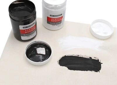 ART RANGERS Gesso Grundierung | Schwarz | Weiß | 500ml | 1000ml | Leinwände | Künstlerbedarf