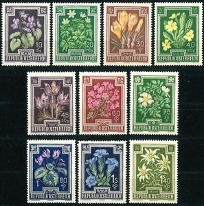 AUSTRIA OLD STAMPS 1948 Flowers - Charity Stamps - MNH - Picture 1 of 2