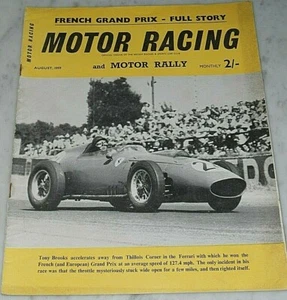 8/1959 MOTOR RACING ASTON MARTIN a LE MANS GP FRANCIA PREVIEW GP INGHILTERRA - Picture 1 of 12