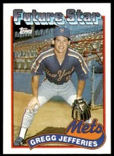 1989 Topps Future Star 233 Gregg Jefferies Rookie RC New York Mets baseball card