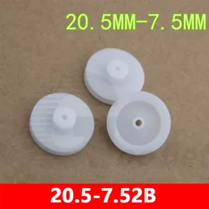 20.5-7.52B Nylon Double layers Round Groove Pulley Wheel 2mm Shaft RC Model DIY - Picture 1 of 5