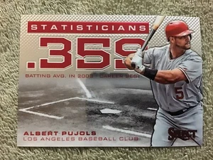 2003 Panini Select ALBERT PUJOLS Statisticians 2003 Avg Insert LA Angels - Bild 1 von 5