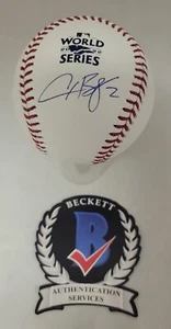 Alex Bregman Signed Official 2022 World Series Baseball Houston Astros Beckett - Picture 1 of 3