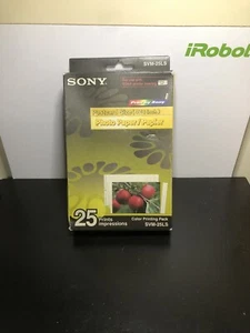 NEW Sony SVM-25LS PHOTO PAPER 25 Prints 4x6 Postcard Size Super Coat 2 Bearing - Picture 1 of 5