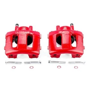 Power Stop Front Red Calipers w/o Brackets Pair Fits 90-01 Jeep Cherokee - Picture 1 of 10