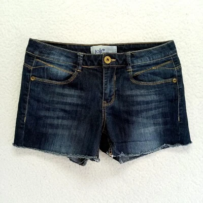 Pantalones Cortos Jolt Cutoff Mujer Junior 7 (30x3) Elástico Denim Mezcla Algodón Oscuro Foto 1 de 4