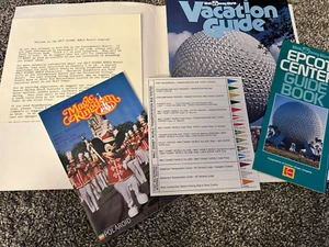 VINTAGE-1983 Walt Disney World Vacation Guide-Epcot Ctr.-MAGIC Kingdom Maps-bus - Picture 1 of 14