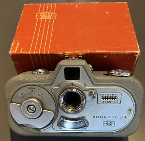 Vintage Zeiss Ikon Movinette 8B 8mm Clockwork Cine Camera Working & Original Box