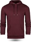 Fresh Clean Threads Pullover Red Hoodie for Men - Ultra Soft and Fit - Cotton an