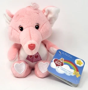 Peluche vintage de 8" Care Bears Cousin 20 aniversario Lota Heart Elephant *NUEVO CON ETIQUETAS* - Imagen 1 de 6
