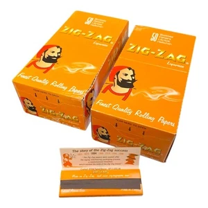 2 x BOX of 50 Zig Zag Liquorice Rolling Papers 5000 Leaves Tobacco Cigarette - Picture 1 of 5