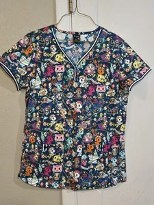 Tokidoki By Koi Women’s Size S Scrub Top Mermaids And Unicorns. - Picture 1 of 5