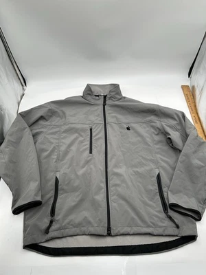 Apple Employee Soft Shell Jacket Sz 3XL Gray Port Authority Fleece Full Zip - Image 1 of 4