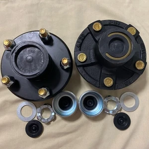 2 Sets 2000Lbs Trailer Hub Kit 5 Bolt 2000Lbs axle 5 bolt 4.5" trailer hub kit - Picture 1 of 2