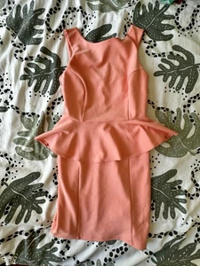 Vestido Topshop Mujer Melocotón Verano Informal Talla US 8 - Imagen 1 de 5