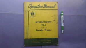 International TD-9 92 Crawler Tractor Owners operation manual Instruction book - Imagen 1 de 5