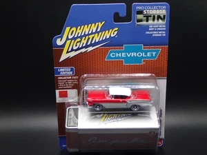 2025 JOHNNY LIGHTNING 1958 CHEVROLET IMPALA RED TIN R2 VS A NO 3 1:64 - Picture 1 of 8