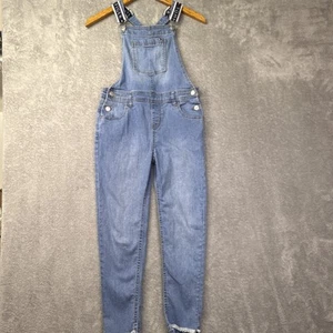 Tommy Hilfiger Denim Bib Overalls Branded Straps kids Size 12 Skinny Light - Picture 1 of 12