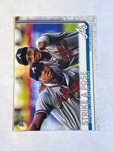2019 Topps - Strike a Pose, Dynamic Duo Keeps it Light #508 Ronald Acuna, Albies - Picture 1 of 2