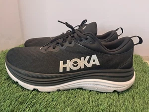 Scarpe da corsa sportive Hoka One One Gaviota 5 da uomo taglia 14EE nere sneakers - Foto 1 di 11