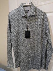 $149 Bugatchi Men's Long Sleeve Button Down Shirt - Cotton - Medium - Picture 1 of 9