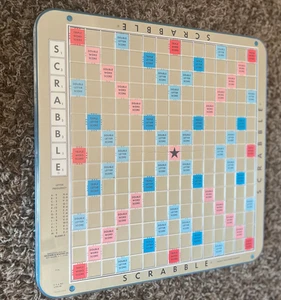 Vintage 1977 Scrabble Deluxe Edition Turntable Complete Selchow&Righter Complete - Picture 1 of 7