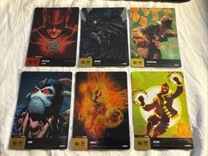 DC Hybrid Trading Card Lot Of (6)  Chapter 4 Legendary Holos  Flash, Batman, Etc - Picture 1 of 7