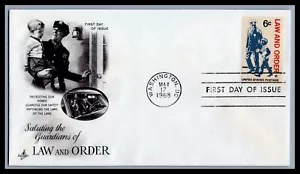 US FDC # 1343 6c Law and Order ArtCraft 1968, 9d374 - Picture 1 of 1