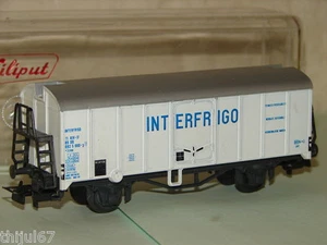 LILIPUT ( 221 ) JOLI WAGON FRIGORIFIQUE INTERFRIGO DE LA DB EN BOITE CRISTAL HO - Picture 1 of 3