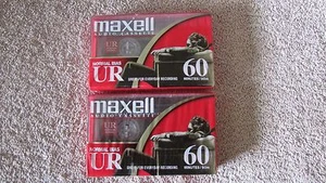 2 casetes de audio Maxell - UR 60 - polarización normal - 60 minutos - nuevo!!! (B 25) - Imagen 1 de 1
