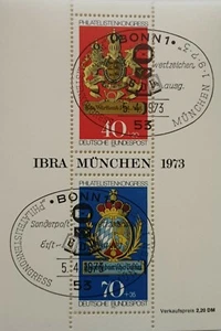 IBRA (Association of German Philatelists) commemorative stamps Germany 1973 (Fra - Picture 1 of 1