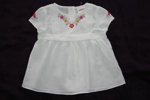 Gymboree FIESTA DEL SOL Ivory Top Embroidered Flowers Boho Style NWT 4 6 - Picture 1 of 3