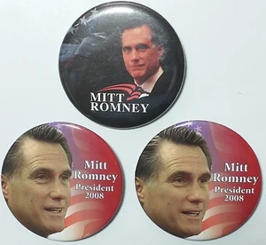 Lot "MR1" MITT ROMNEY's 'losing' campaign for President in 2008 3pcs VG - Picture 1 of 7